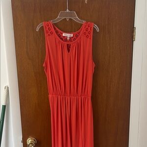 Red Sleeveless Dress